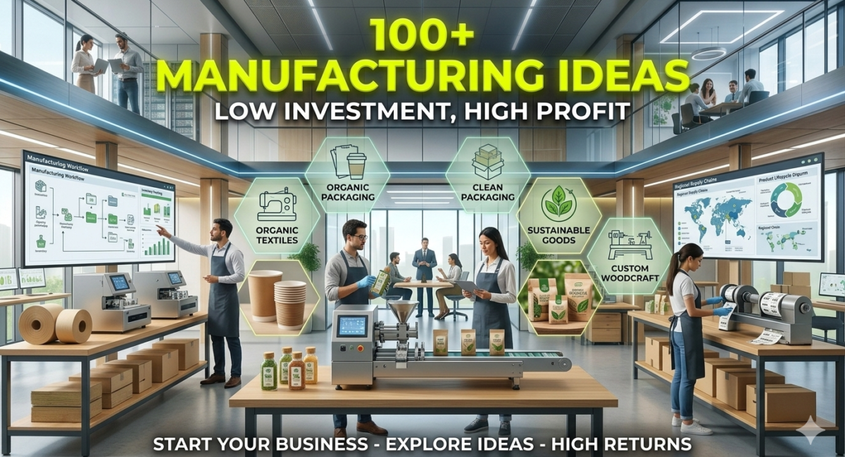 Best Low Investment Manufacturing Business Ideas Low Investment Manufacturing Business Ideas