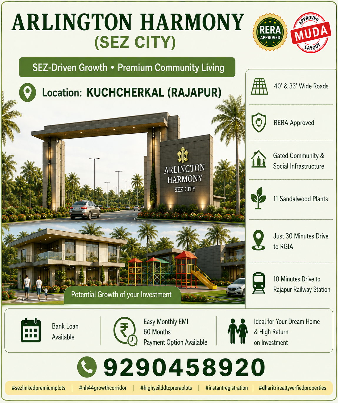 Arlington Harmony Nexus Elite | Premium Open Plots Near Shadnagar