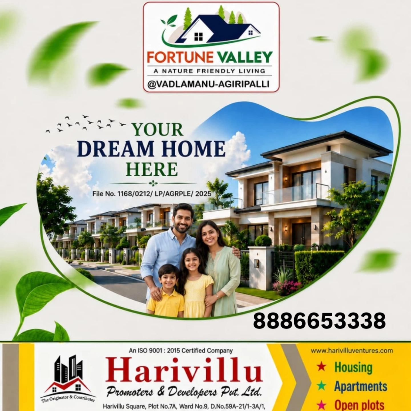CRDA & RERA Approved Open Plots and Individual Houses for Sale