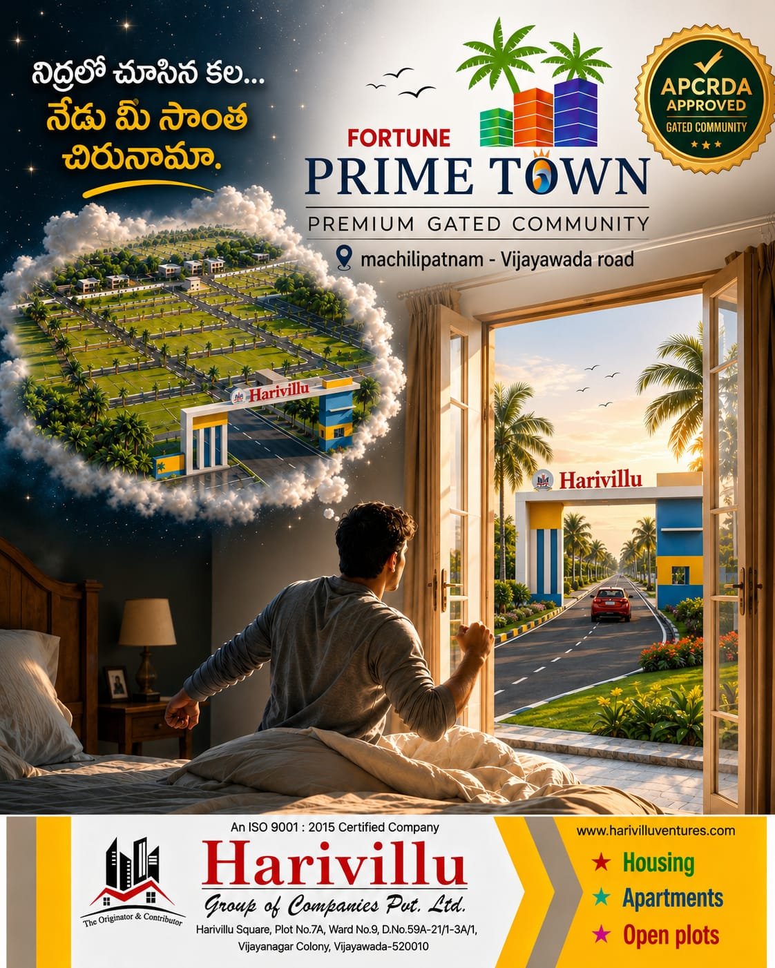 CRDA & RERA Approved Open Plots and Individual Houses for Sale