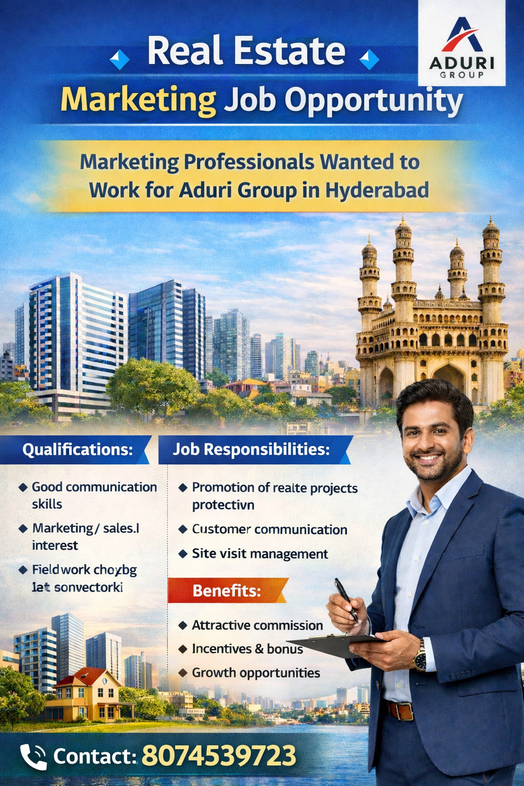 Part Time Job Recruitment in KPHB | Adhuri Group Pvt Ltd Hiring
