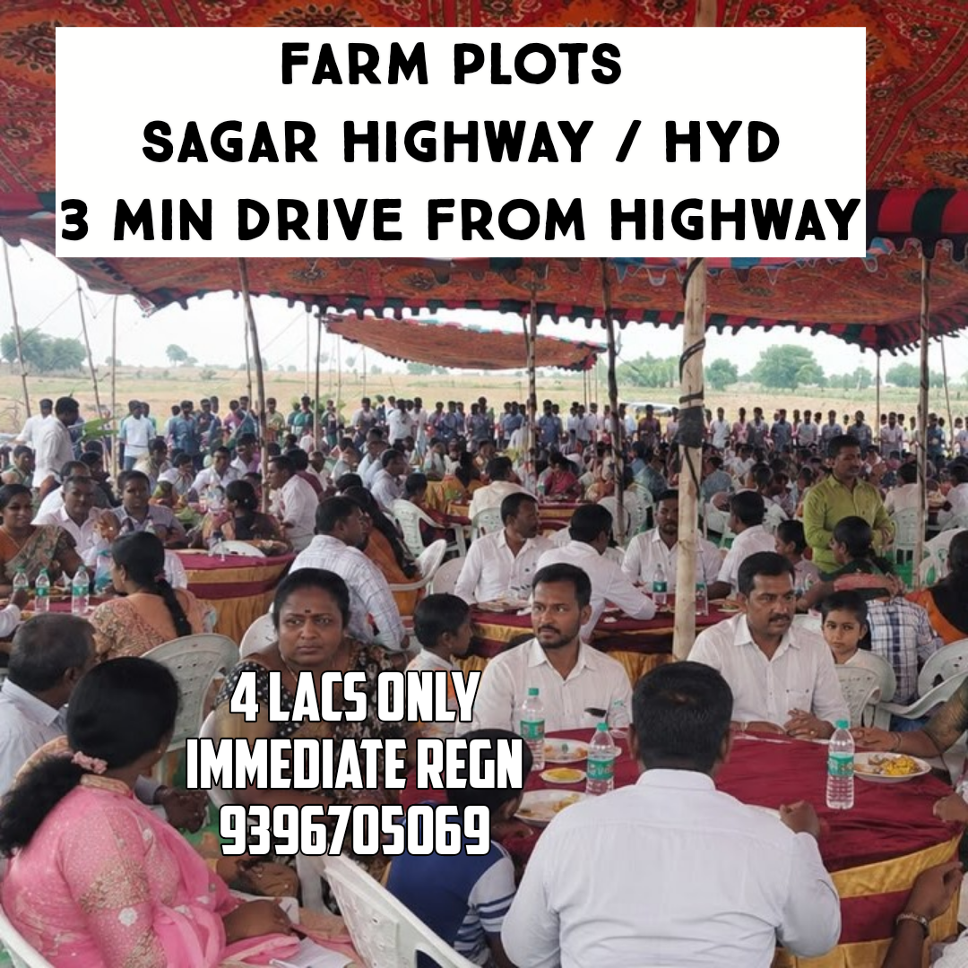 Budget Farm Plots for Sale on Sagar Highway – Chinthapally