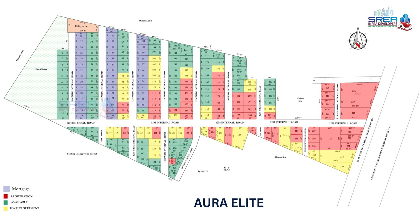 BEST OPEN PLOTS FOR SALE – Aura Elite Premium Venture