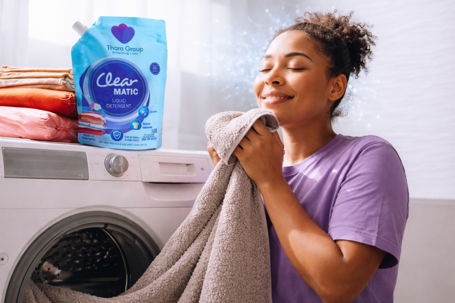 CLEAR MATIC Liquid Detergent | Premium Liquid Detergent for Front Load & Top Load Washing Machines