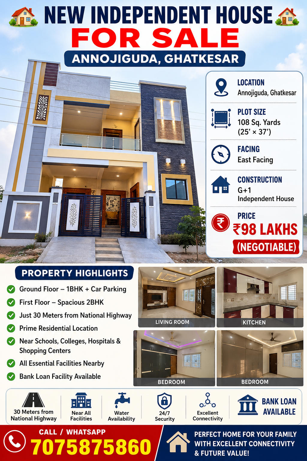 New independent house for sale | Annojiguda, Ghatkesar