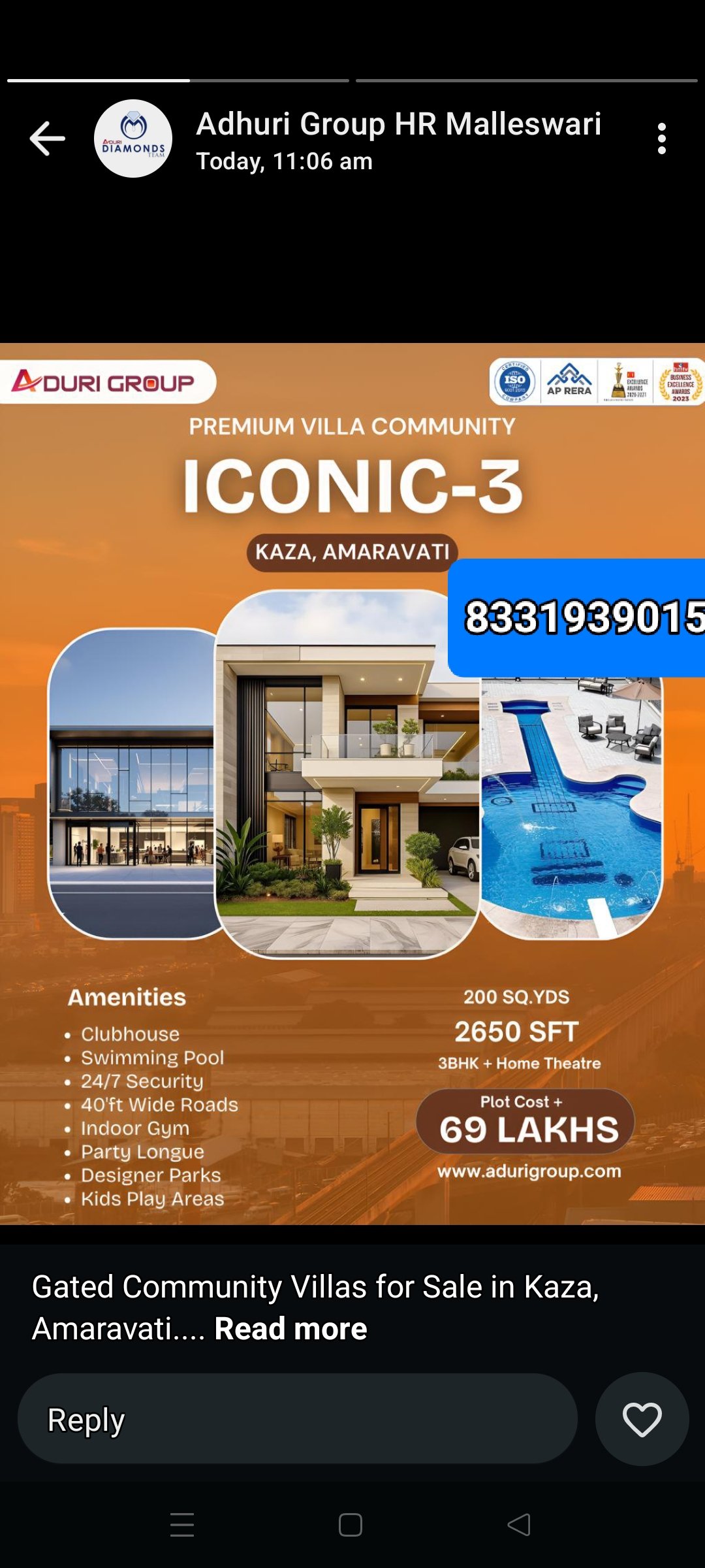 CRDA APPROVED OPEN PLOTS