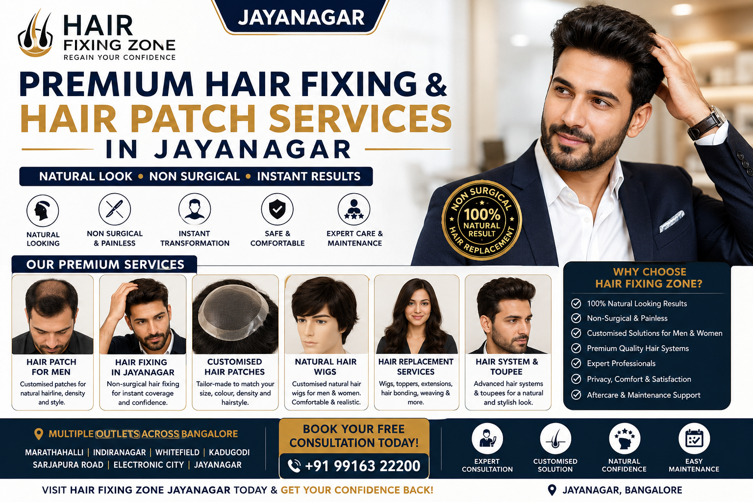 Hair wigs In Marathahalli Bangalore at Hair Fixing Zone