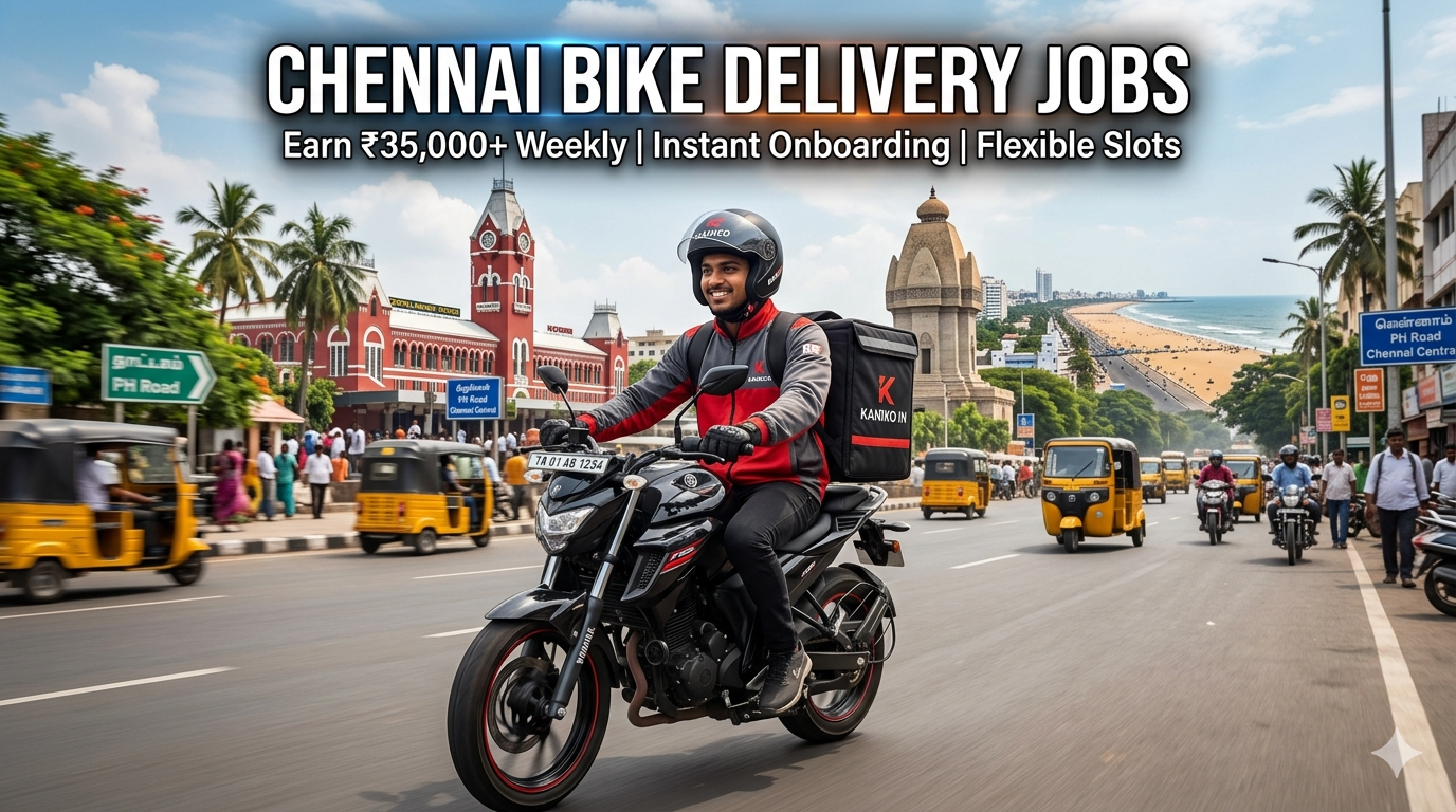 Delivery Executive Jobs in Chennai | Earn up to ₹35,000/Month | Freshers