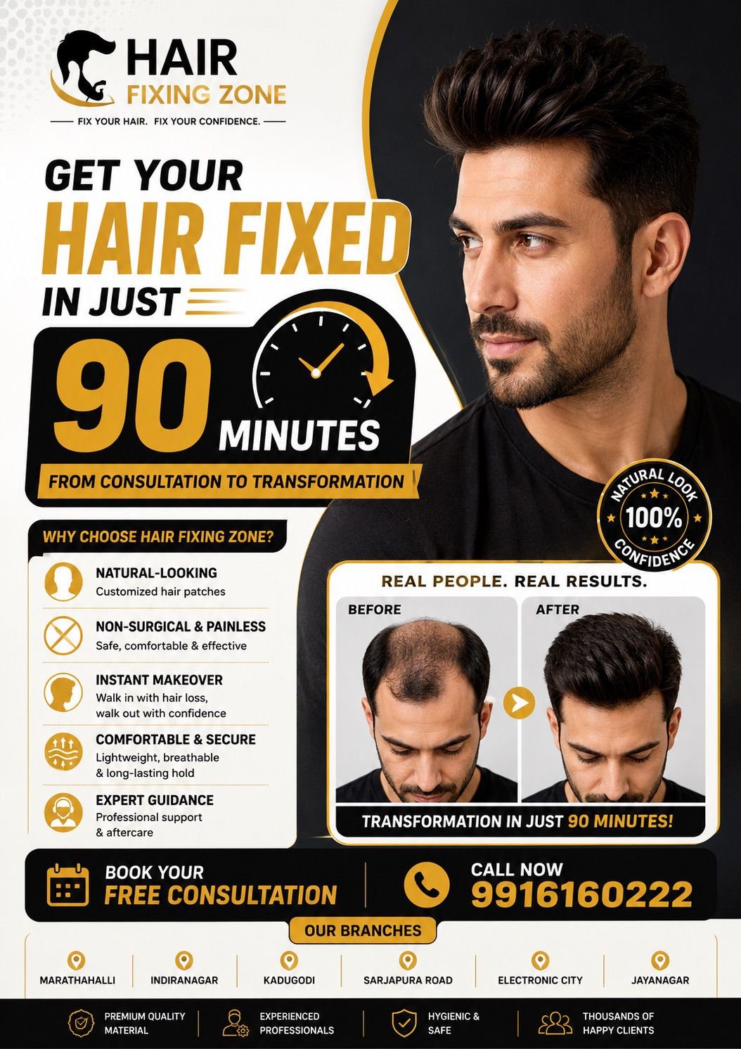 Hair wigs In Marathahalli Bangalore at Hair Fixing Zone