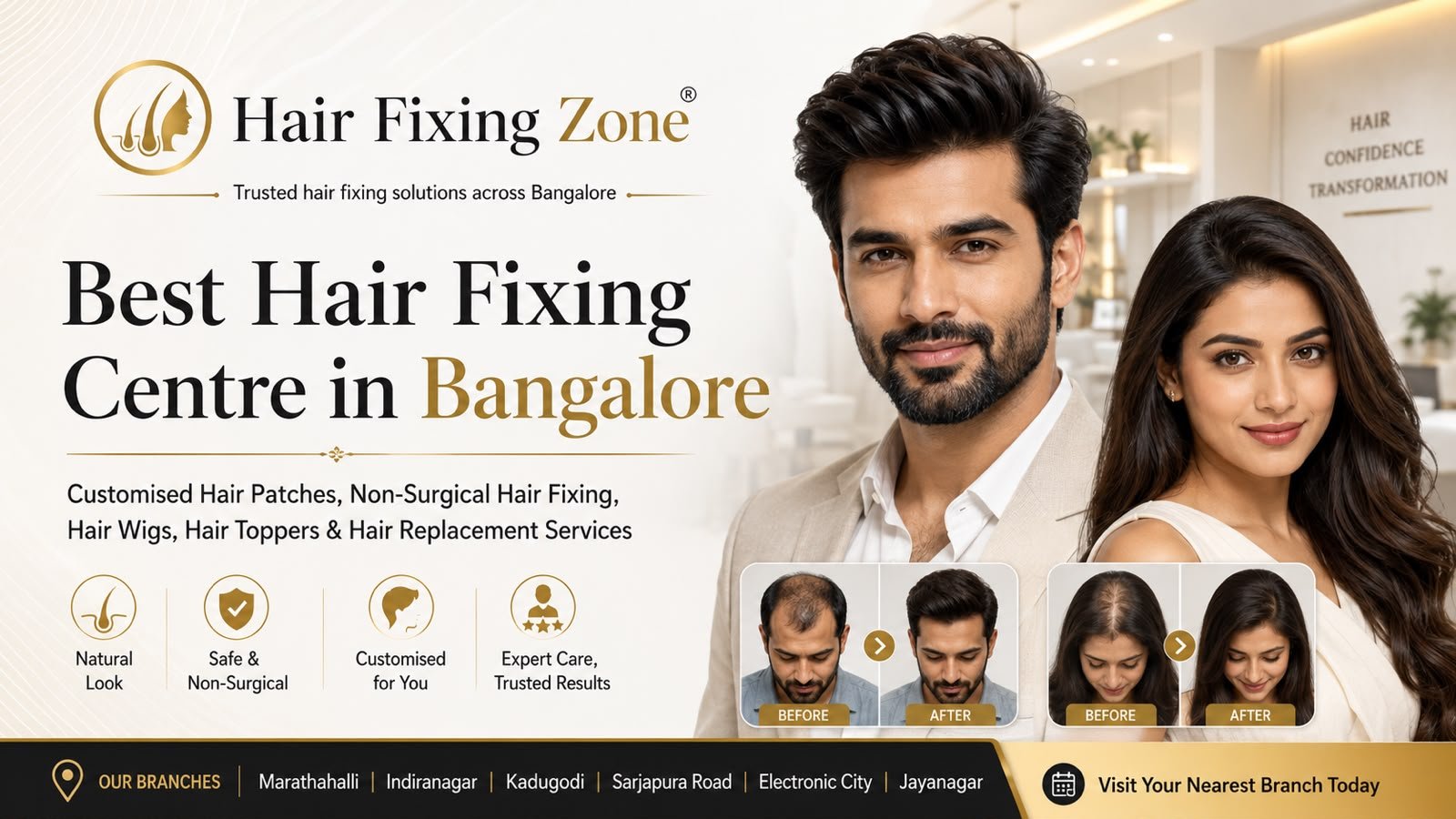 Hair wigs In Marathahalli Bangalore at Hair Fixing Zone