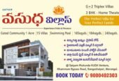 Vasudha Villas – Premium G+2 Triplex Villas for Sale in Warangal
