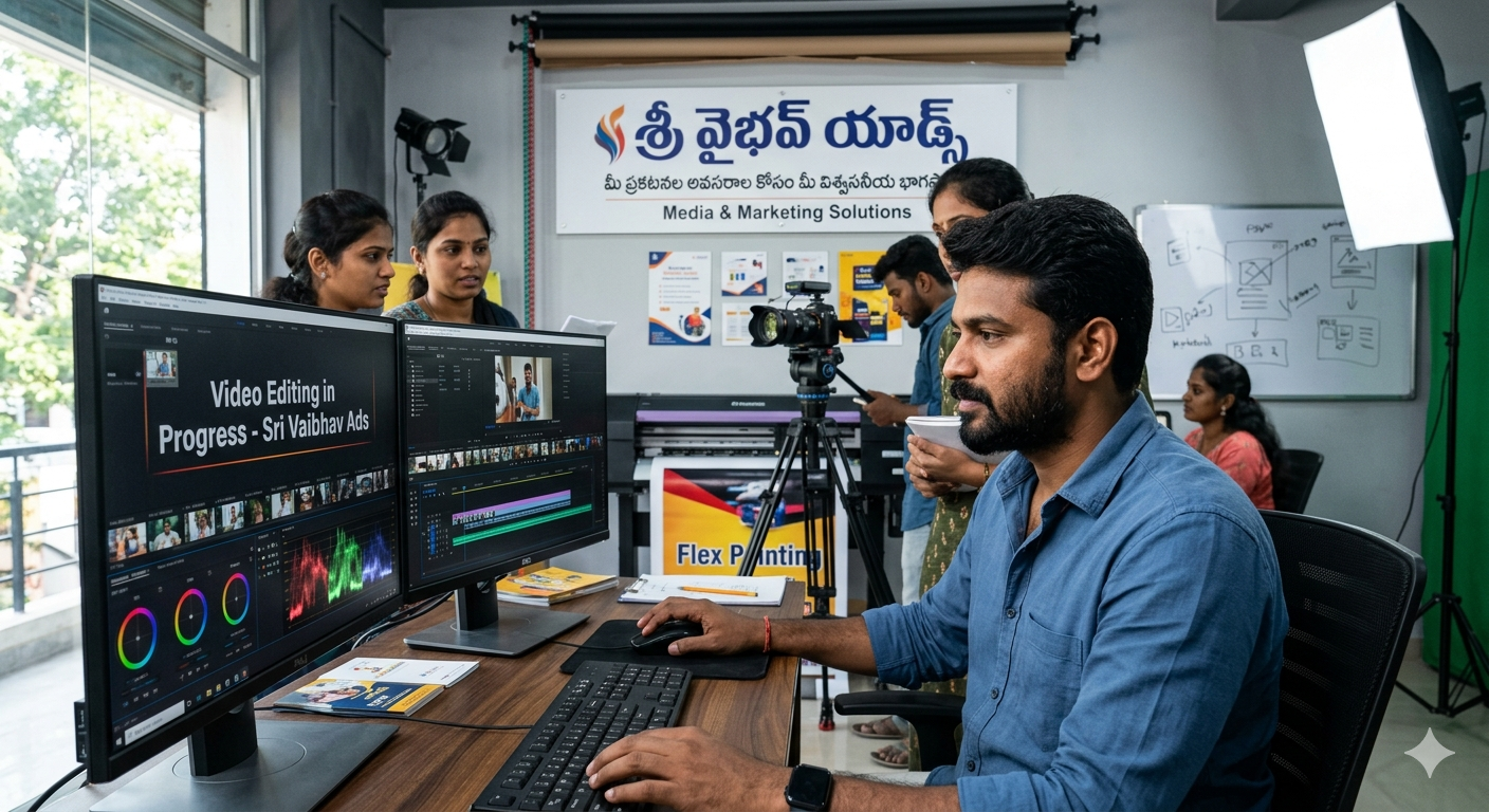 Sri Vaibhav Ads | Professional Ad Video Editing, Audio, & Advertising Services