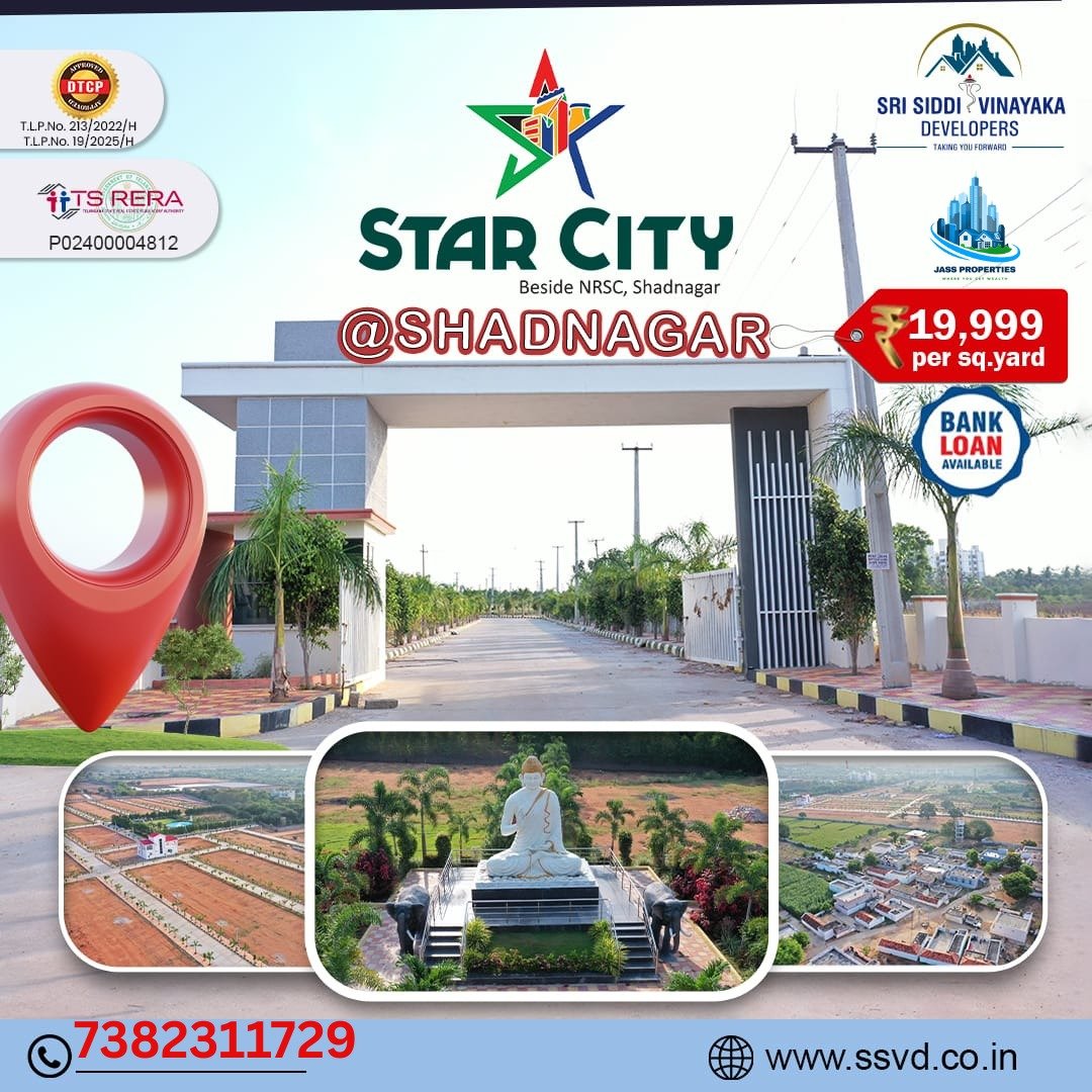 Open Plots for Sale in Shadnagar with All Developments | Gated Community