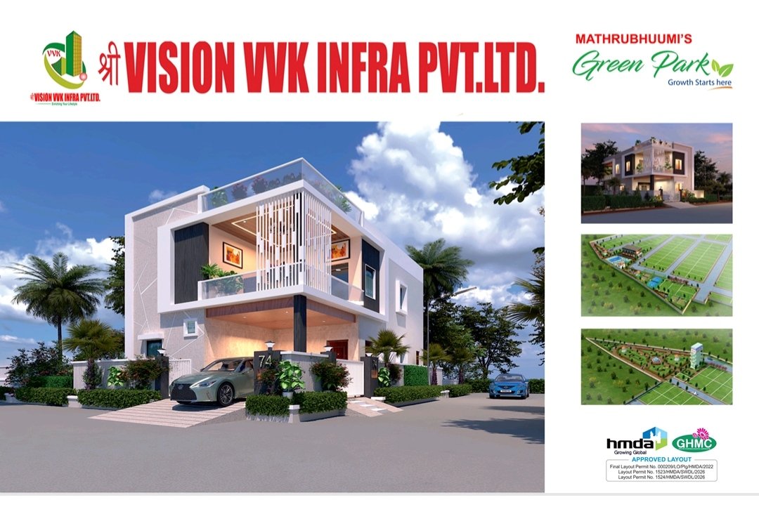 Villas for Sale in Medchal | Mathrubhumi Green Park Duplex Villas