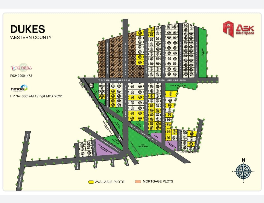 Plots for Sale in Shankarpally | Dukes Western County Gated Community