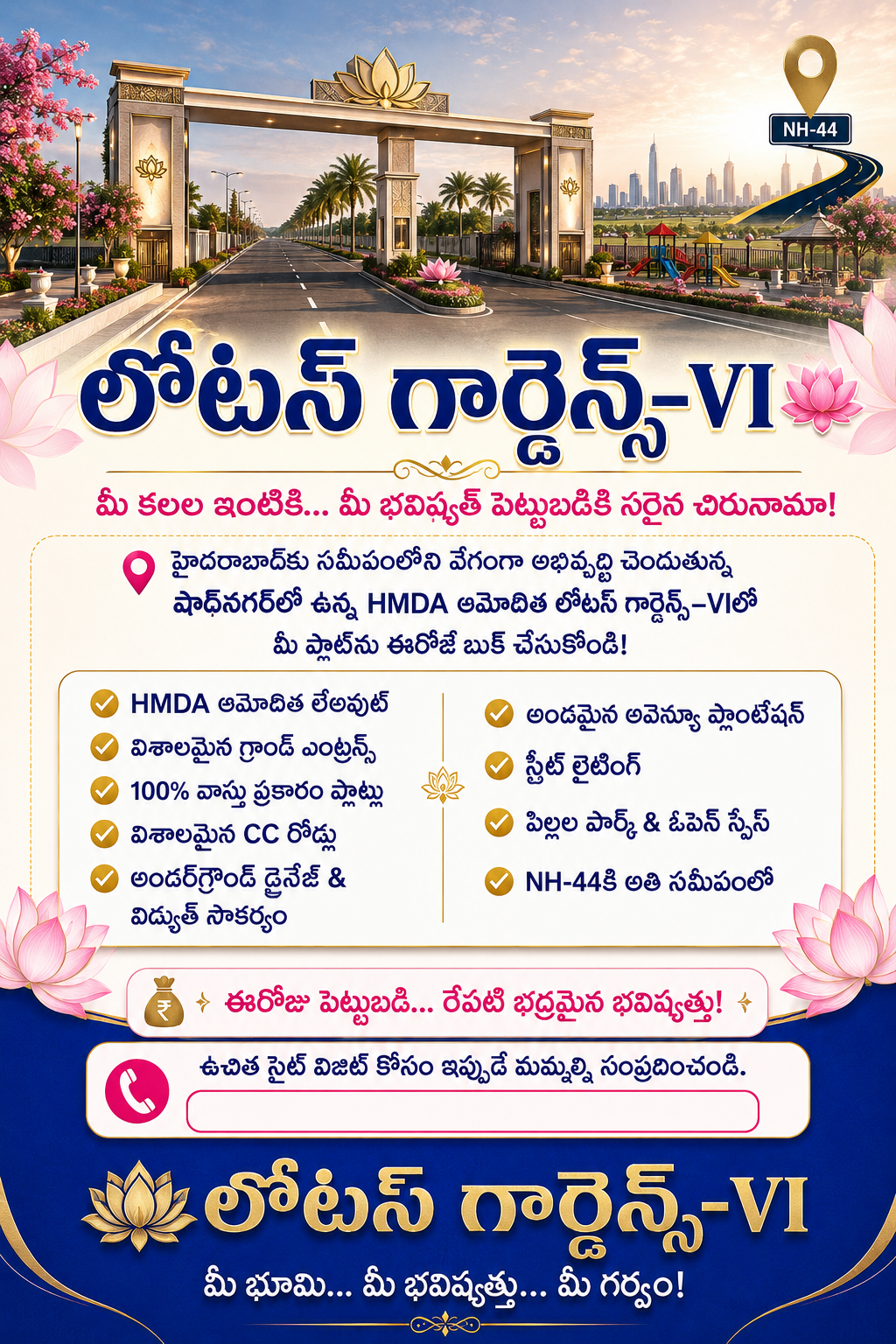 Lotus Gardens VI – Premium Residential Plots for Sale