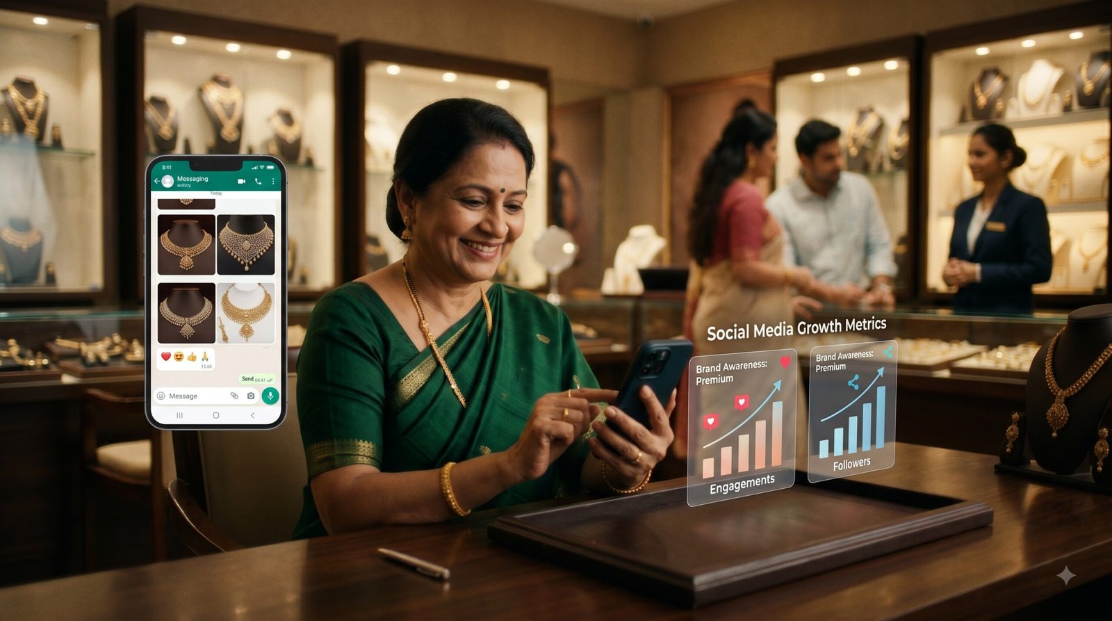 Jewelers షాప్ ఓనర్స్ కోసం ప్రీమియం తెలుగు యాడ్ స్క్రిప్ట్